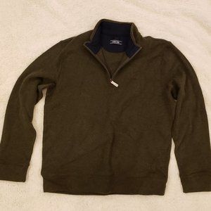 Men's Lands End Quarter Zip Sweater - Size Large